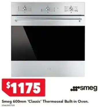 Harvey Norman Smeg 600mm 'Classic' Thermoseal Built-in Oven. offer