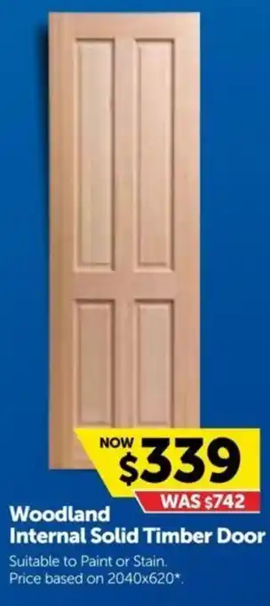 Doors Plus Woodland Internal Solid Timber Door offer