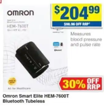 My Chemist Omron Smart Elite HEM-7600T Bluetooth Tubeless offer