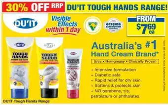 My Chemist DU'IT Tough Hands Range offer