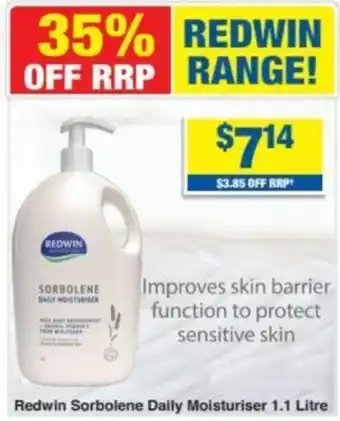Redwin Sorbolene Daily Moisturiser 1.1 Litre