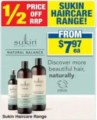 My Chemist Sukin Haircare Range offer