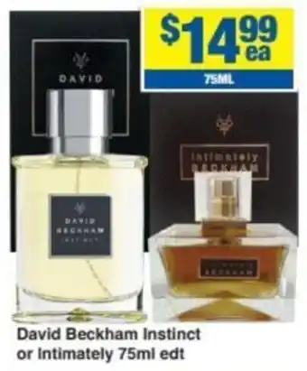 My Chemist David Beckham Instinct or Intimately 75ml offer