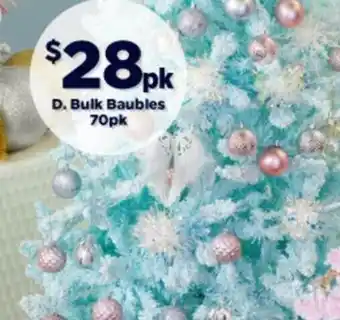 Spotlight Jolly & Joy Bulk Baubles 70pk offer