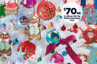 Spotlight Jolly & Joy White 780 Tip Christmas Tree 180cm offer