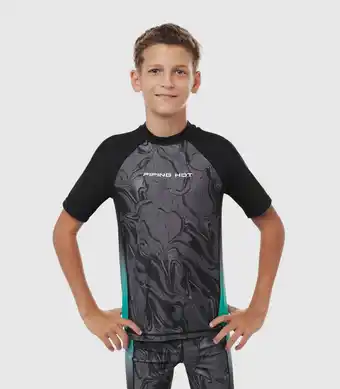 Target Piping Hot Short Sleeve Swim Rash Vest offer