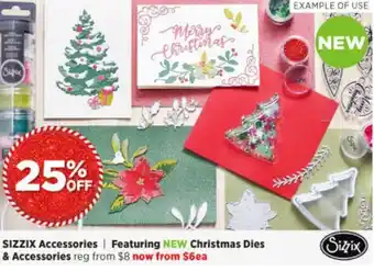 Spotlight Sizzix Christmas Dies & Accessories offer