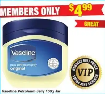My Chemist Vaseline Petroleum Jelly 100g Jar offer