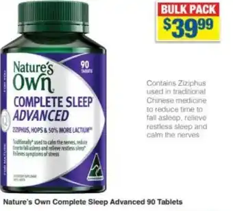 My Chemist Nature's Own Complete Sleep Advanced 90 Tablets offer