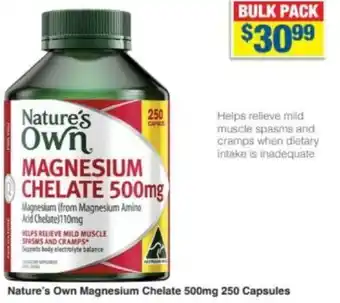 My Chemist Nature's Own Magnesium Chelate 500mg 250 Capsules offer