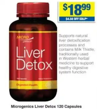 My Chemist Microgenics Liver Detox offer