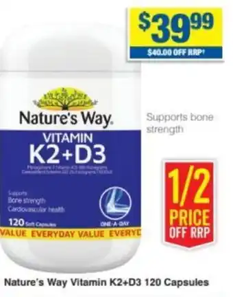 My Chemist Nature's Way Vitamin K2+D3 offer