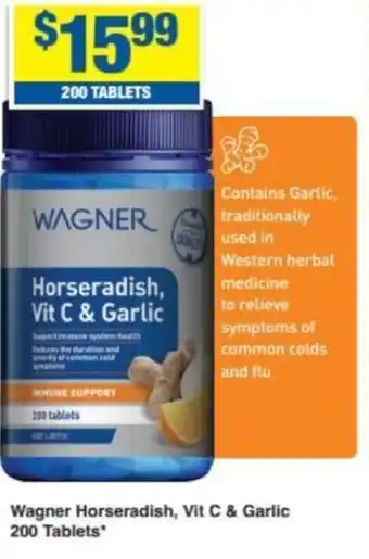 My Chemist Wagner Horseradish, Vit C & Garlic offer