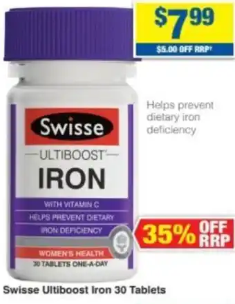 My Chemist Swisse Ultiboost Iron offer