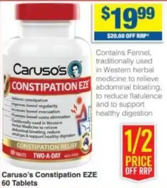 My Chemist Caruso's Constipation EZE offer