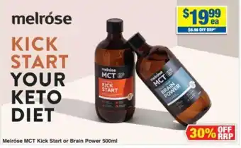 My Chemist Melrose MCT Kick Start or Brain Power 500ml offer