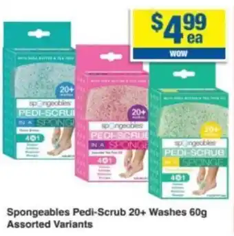 Spongeables Pedi-Scrub 20+ Washes 60g