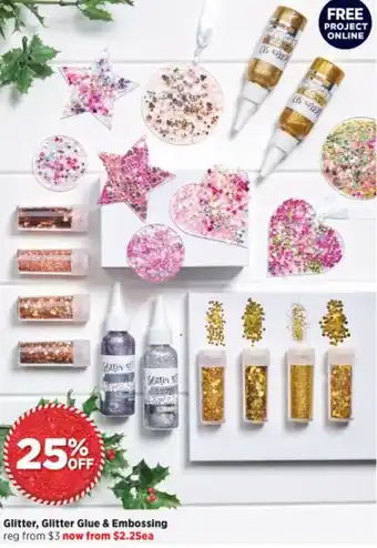 Spotlight Glitter, Glitter Glue & Embossing offer