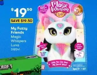 BIG W My Fuzzy Friends Magic Whispers Luna offer