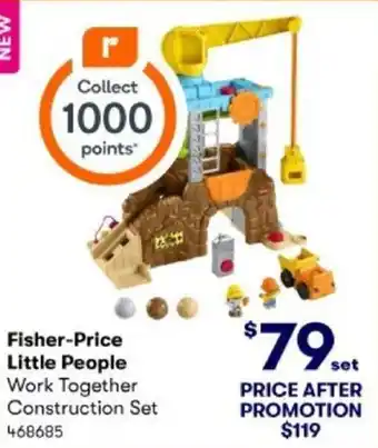 BIG W Fisher-Price Little People Work Together Construction Set offer
