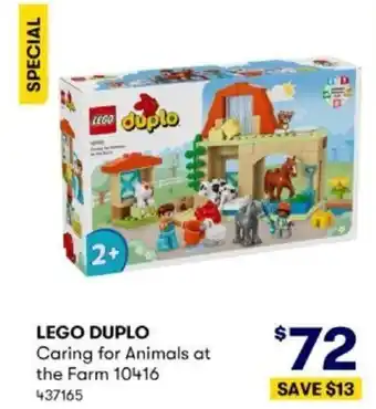 BIG W LEGO DUPLO Caring for Animals at the Farm offer