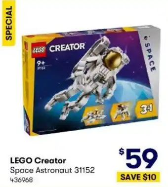 BIG W LEGO Creator Space Astronaut offer