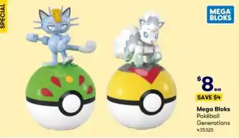 BIG W Mega Bloks Pokéball Generations offer