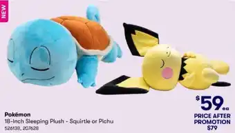 BIG W Pokémon 18-Inch Sleeping Plush offer