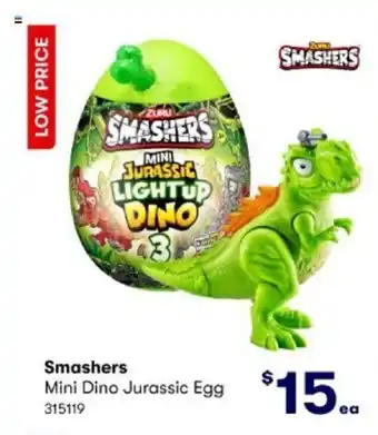 BIG W SMASHERS Mini Dino Jurassic Egg offer