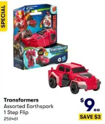 BIG W Transformers Assorted Earthspark 1 Step Flip offer