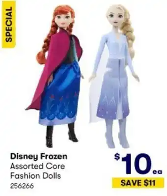 BIG W Disney Frozen Assorted Core Fashion Dolls offer