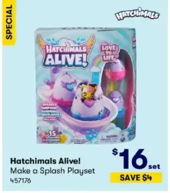 BIG W Hatchimals Alive Make a Splash Playset offer
