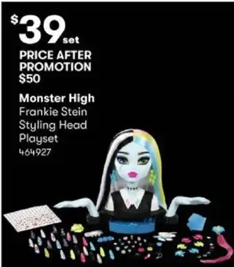 BIG W Monster High Frankie Stein Styling Head Playset offer