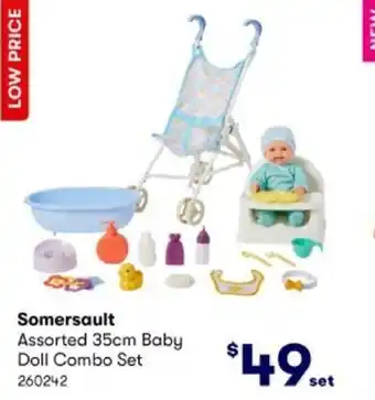 BIG W Somersault 35cm Baby Doll Combo Set offer