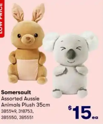 BIG W Somersault Assorted Aussie Animals Plush 35cm offer