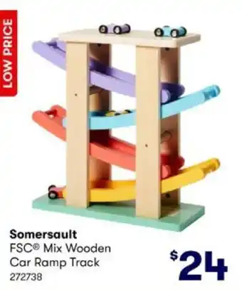 BIG W Somersault FSC Mix Wooden Car Ramp Track offer