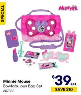 BIG W Minnie Mouse Bowfabulous Bag Set offer