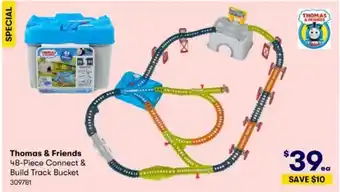 BIG W Thomas & Friends 48-Piece Connect & Build Track Bucket offer