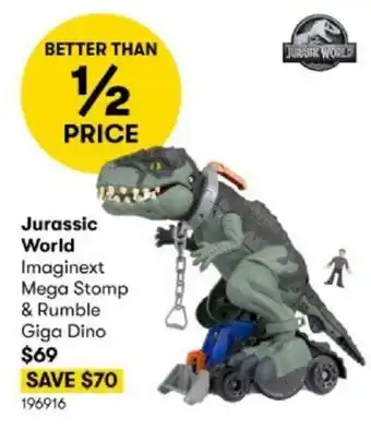 BIG W Jurassic World Imaginext Mega Stomp & Rumble Giga Dino offer