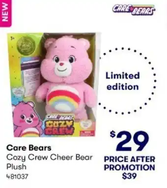 BIG W Care Bears Cozy Crew Cheer Bear offer