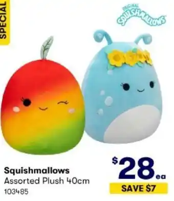 BIG W Squishmallows Assorted Plush 40cm offer