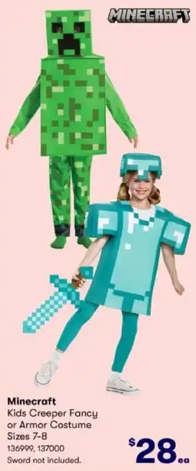 Minecraft Kids Creeper Fancy