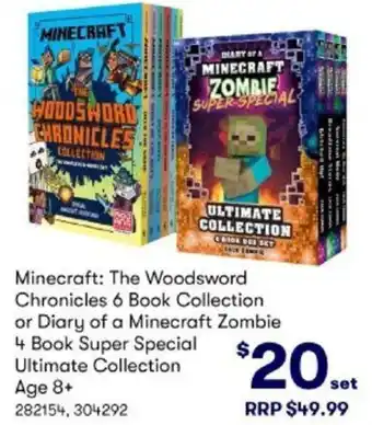 BIG W Minecraft The Woodsword Chronicles 6 Book Collection offer