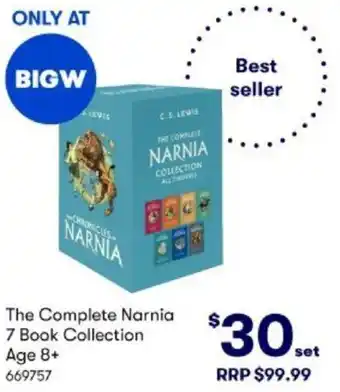 BIG W The Complete Narnia NARNIA offer