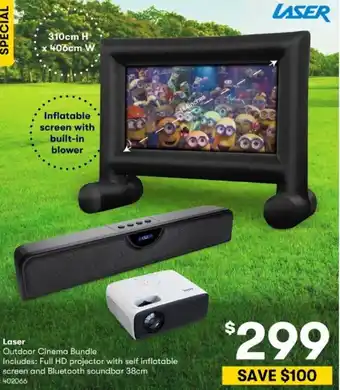 BIG W Laser Outdoor Cinema Bundle offer