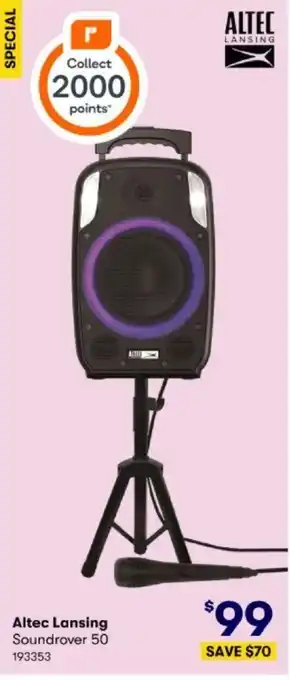BIG W Altec Lansing Soundrover 50 offer