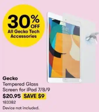 BIG W Gecko Tempered Glass Screen for iPad 7/8/9 offer