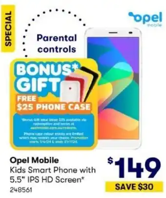 BIG W Opel Mobile offer