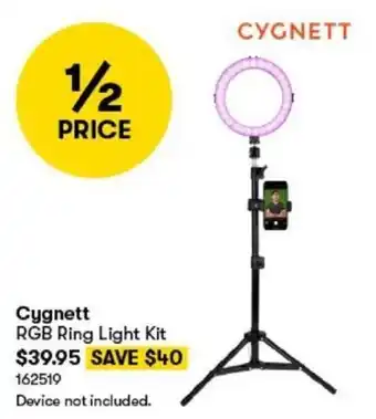 BIG W Cygnett RGB Ring Light Kit offer