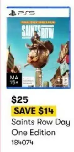 BIG W Saints Row Day One Edition offer